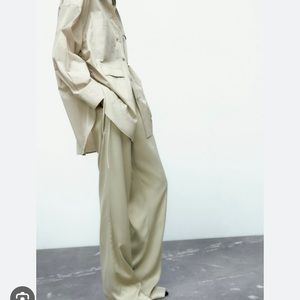 Sarin sage green wide pants